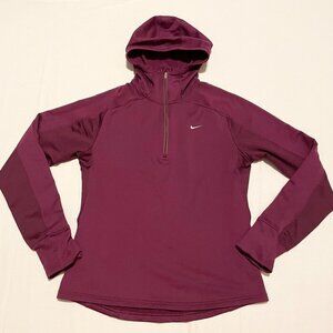Nike Dry Fit Womens Size Large Half Zip Hooded Pullover